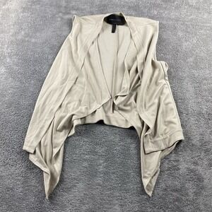 BCBG MAX AZRIA Open Front Cardigan Womens‎ Small Beige